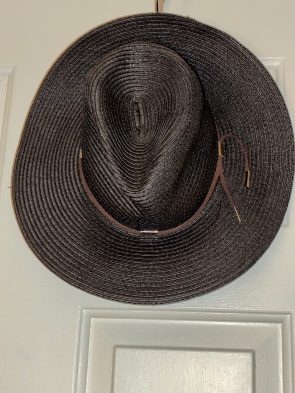 Scala Pronto Black Wide-Brim Woven Sun Hat - Picture 7 of 7